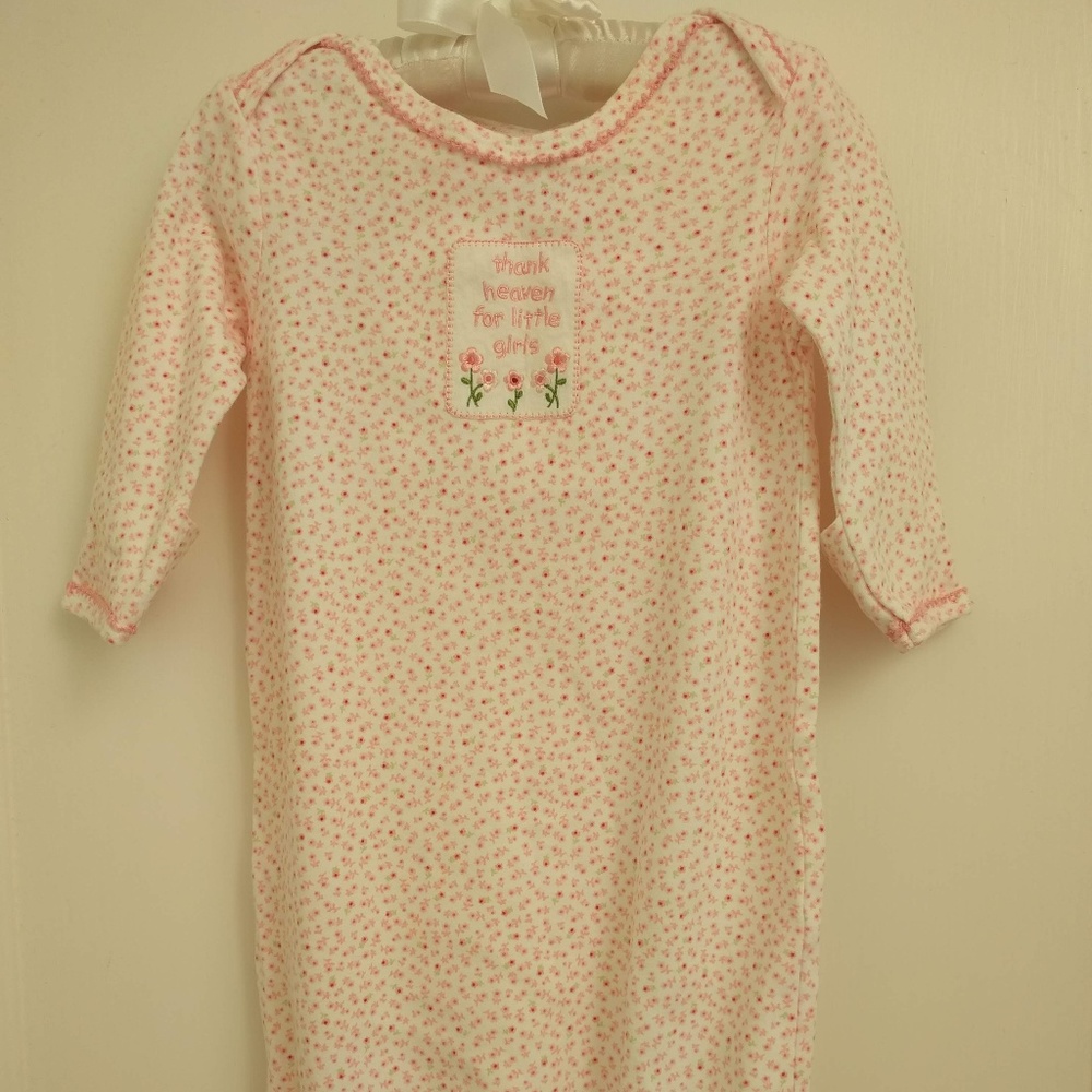 Carter's baby girls cotton sleeper gowns 0-3M 2PK